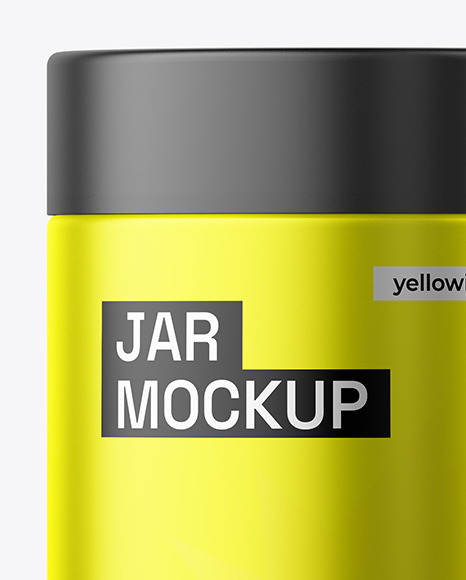 Matte Metalic Jar Mockup