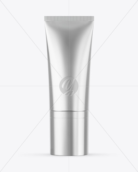 Metallic Cosmetic Tube Mockup