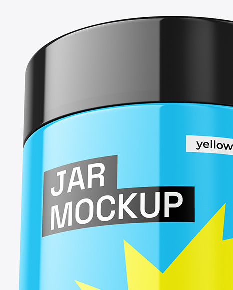 Glossy Jar Mockup