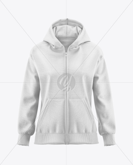 Women's Full-Zip Hoodie Mockup