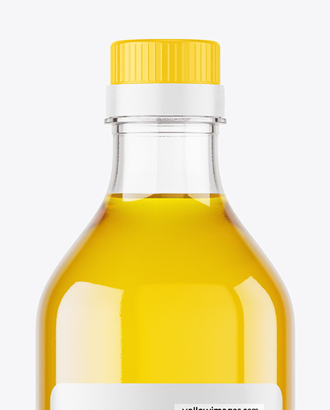 Clear Glass Oil Bottle Mockup