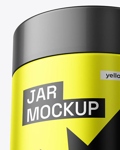 Matte Metalic Jar Mockup