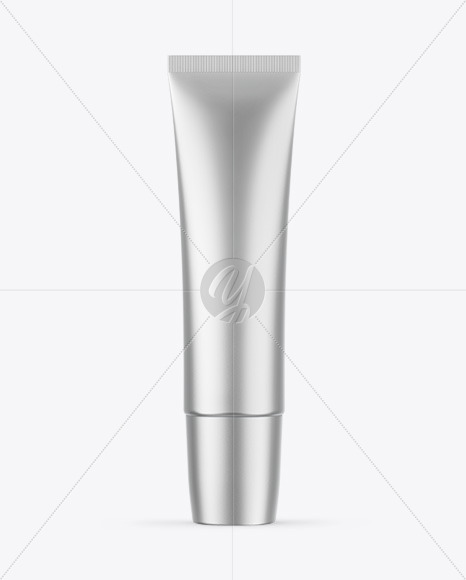 Matte Metallic Cosmetic Tube Mockup