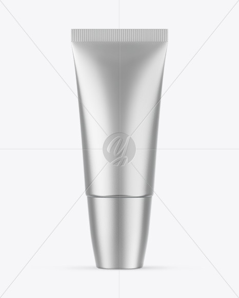 Matte Metallic Cosmetic Tube Mockup