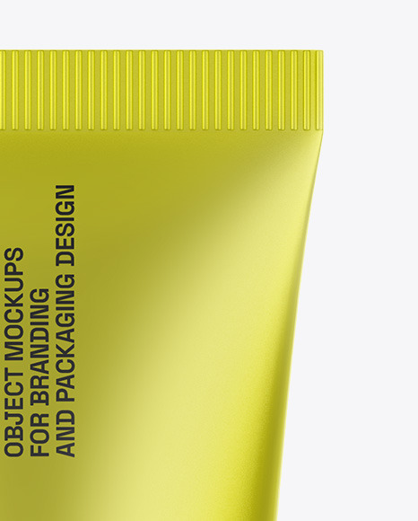 Matte Metallic Cosmetic Tube Mockup