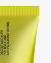 Matte Metallic Cosmetic Tube Mockup