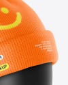 Winter Hat Mockup - Right Half Side View