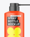 Matte Spray Bottle Mockup