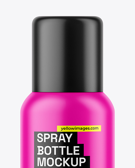 Matte Spray Bottle Mockup