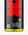 Glossy Metallic Spray Bottle Mockup
