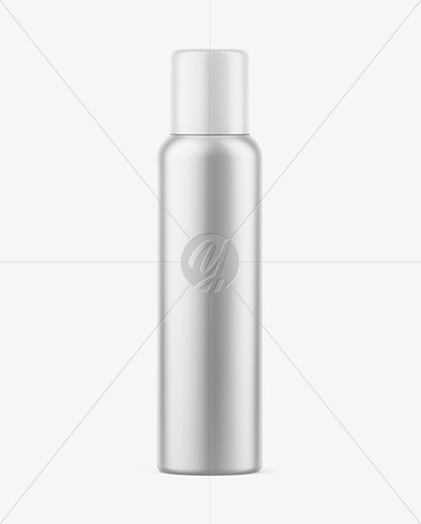 Matte Metallic Spray Bottle Mockup