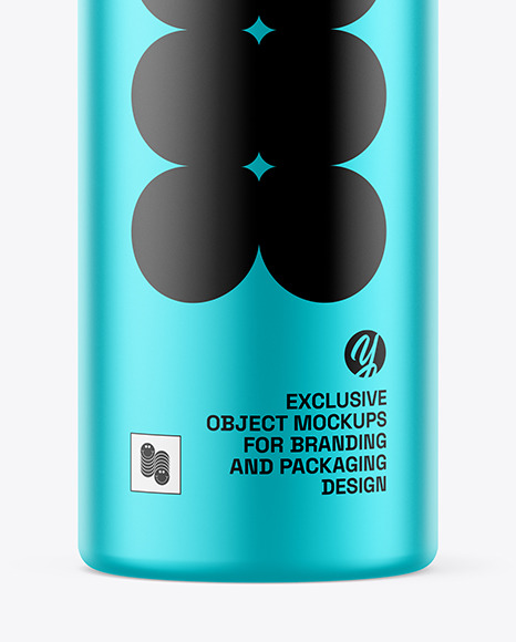 Matte Metallic Spray Bottle Mockup