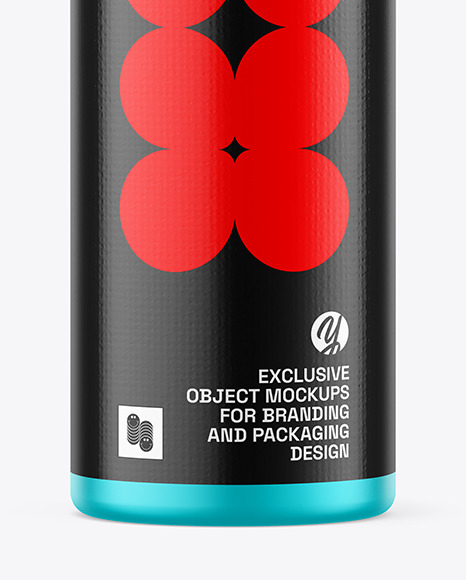 Matte Metallic Spray Bottle Mockup