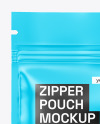 Glossy Pouch with Zipper Mockup