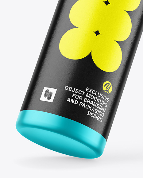 Matte Metallic Spray Bottle Mockup