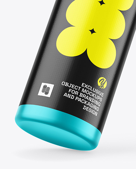 Matte Metallic Spray Bottle Mockup