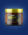 Amber Glass Cosmetic Jar Mockup