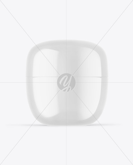 Glossy Cosmetic Jar Mockup