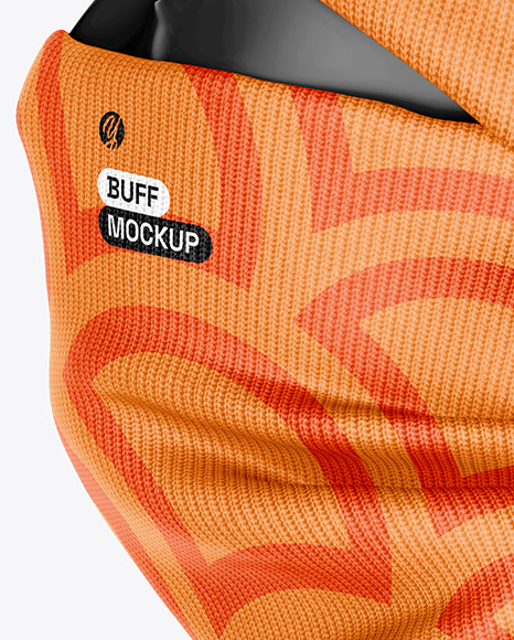 Winter Hat & Buff Mockup - Side View