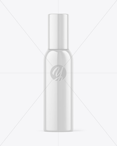 Glossy Spray Bottle Mockup