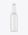 Clear Glass Soda Bottle Mockup