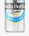 Clear Glass Soda Bottle Mockup