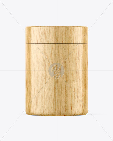 Light Wood Jar Mockup