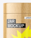 Light Wood Jar Mockup