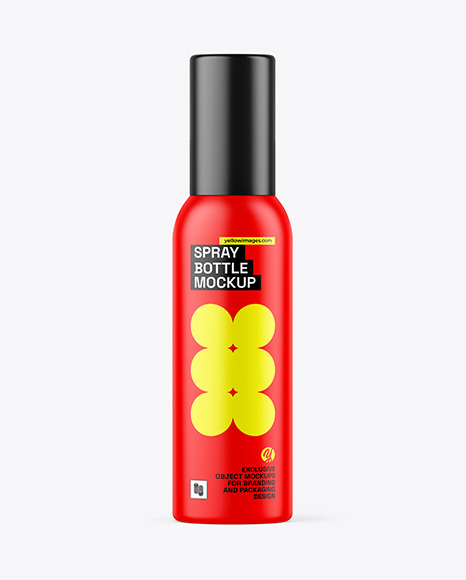 Matte Spray Bottle Mockup