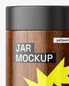 Dark Wood Jar Mockup