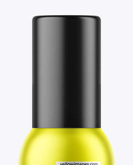 Matte Metallic Spray Bottle Mockup