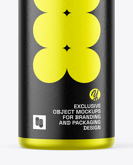 Matte Metallic Spray Bottle Mockup