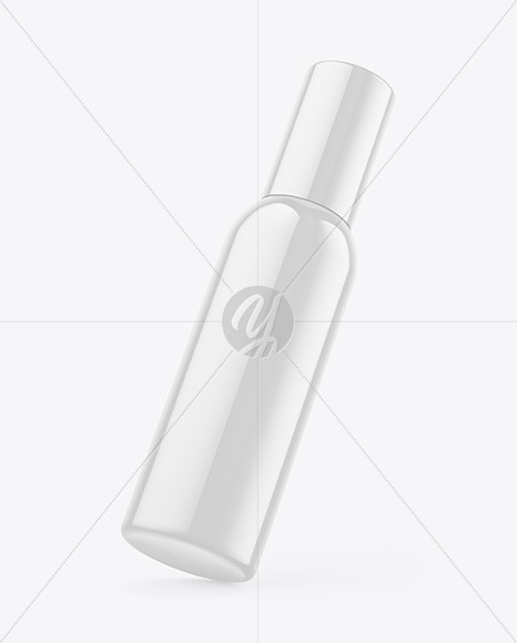 Glossy Spray Bottle Mockup