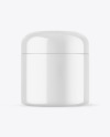 Glossy Cosmetic Jar Mockup