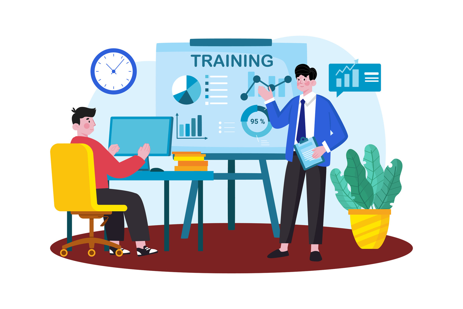 M726_Business Team Illustration_Part 02 M726_Business Team Illustration_Part 02