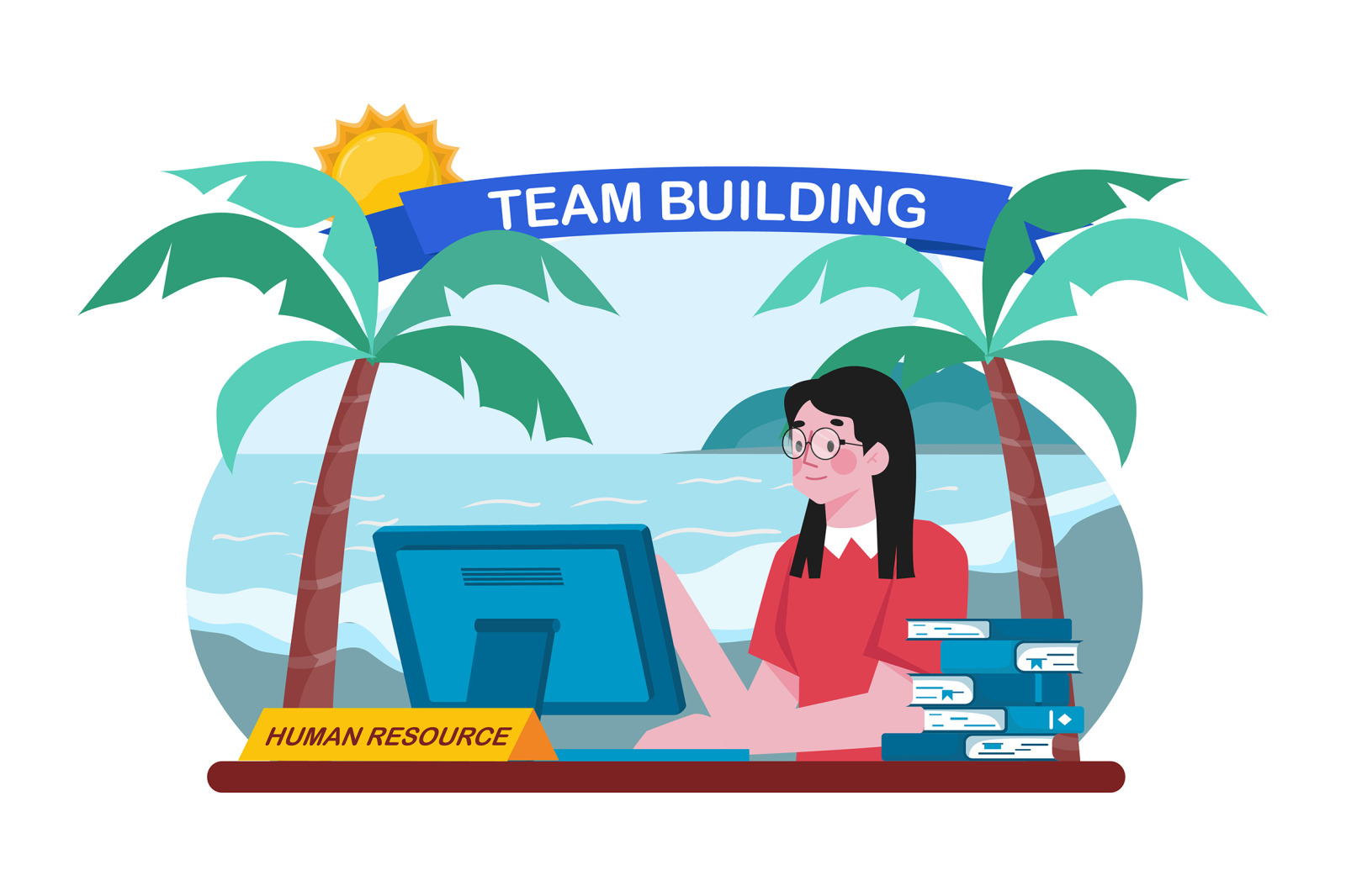 M726_Business Team Illustration_Part 01 M726_Business Team Illustration_Part 01