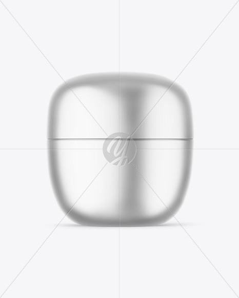 Matte Metallic Cosmetic Jar Mockup Matte Metallic Cosmetic Jar Mockup