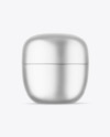 Matte Metallic Cosmetic Jar Mockup Matte Metallic Cosmetic Jar Mockup