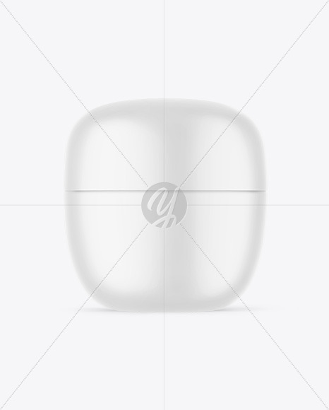 Matte Cosmetic Jar Mockup