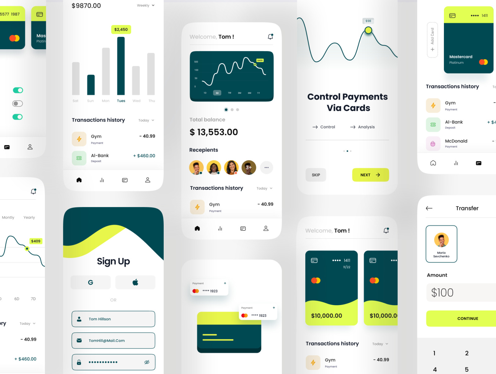 DaPay - Fintech Mobile App UI KIT DaPay - Fintech Mobile App UI KIT