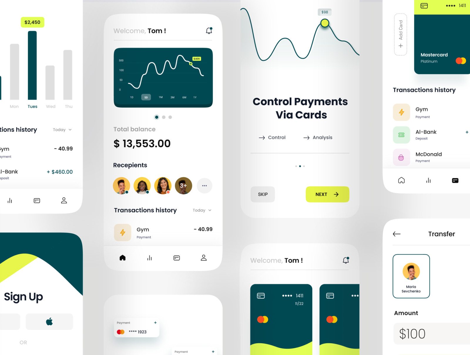 DaPay - Fintech Mobile App UI KIT DaPay - Fintech Mobile App UI KIT