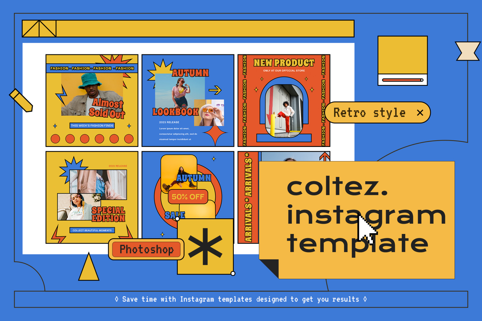 Coltez 90s Instagram Template