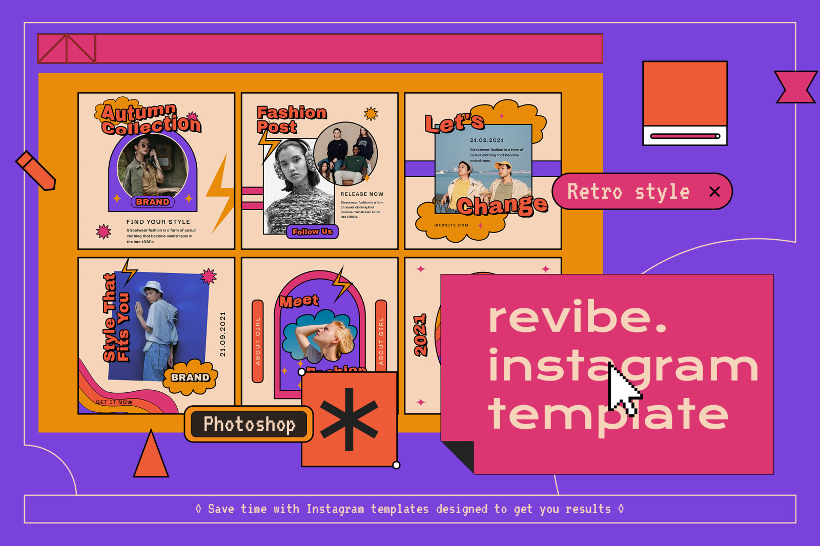 Revibe 90s Instagram Template