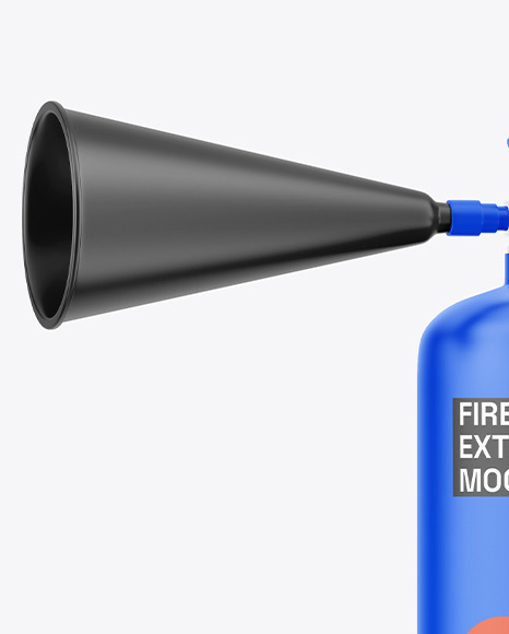 Matte Fire Extinguisher Mockup