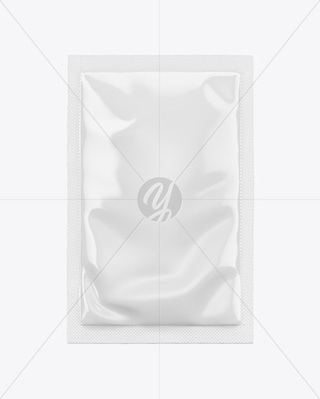 Glossy Sachet Mockup