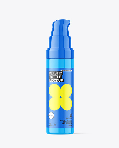 Glossy Airless Bottle Mockup