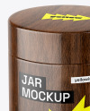 Dark Wood Jar Mockup