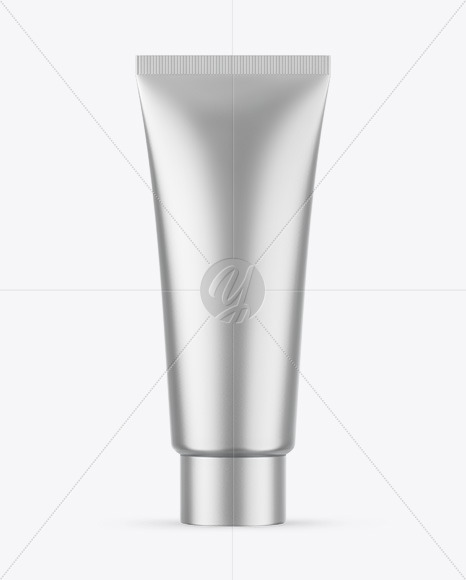 Matte Metallic Cosmetic Tube Mockup
