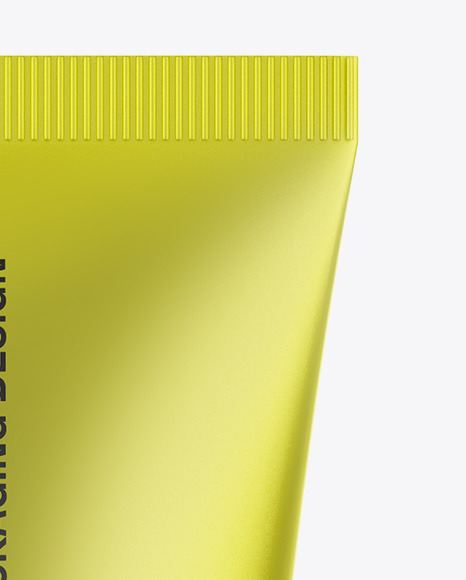Matte Metallic Cosmetic Tube Mockup