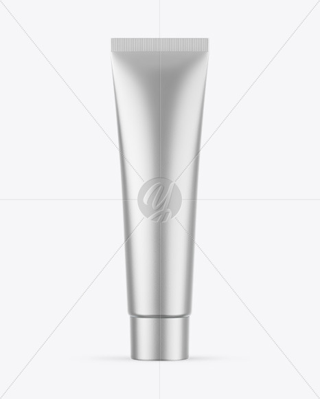 Matte Metallic Cosmetic Tube Mockup